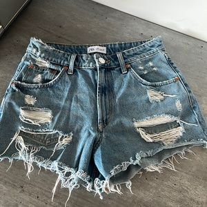 Zara denim shorts